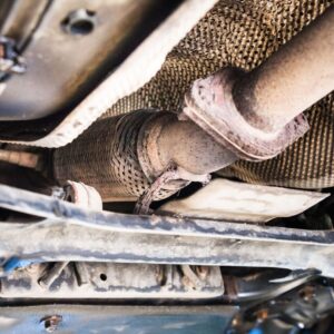 bottom-view-of-broken-corrugation-muffler-on-car-2024-10-12-21-49-29-utc-min